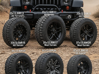 Jeep Off Road Tires Size Guide: Find the Right Fit for Adventure