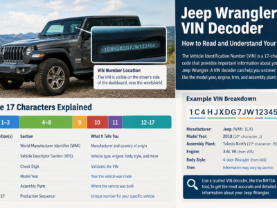 Jeep Wrangler VIN Decoder: How to Read and Decode Your VIN